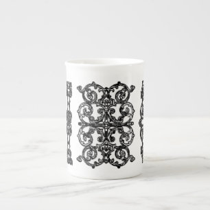 Taza De Porcelana Parada de ferrocarriles del centro de hierro