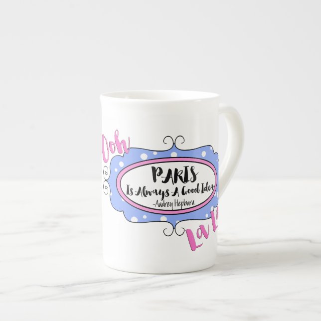 Taza De Porcelana París (Derecha)