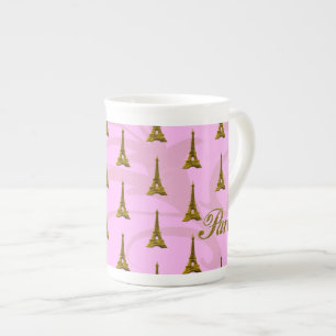 Taza De Porcelana París con la torre Eiffel