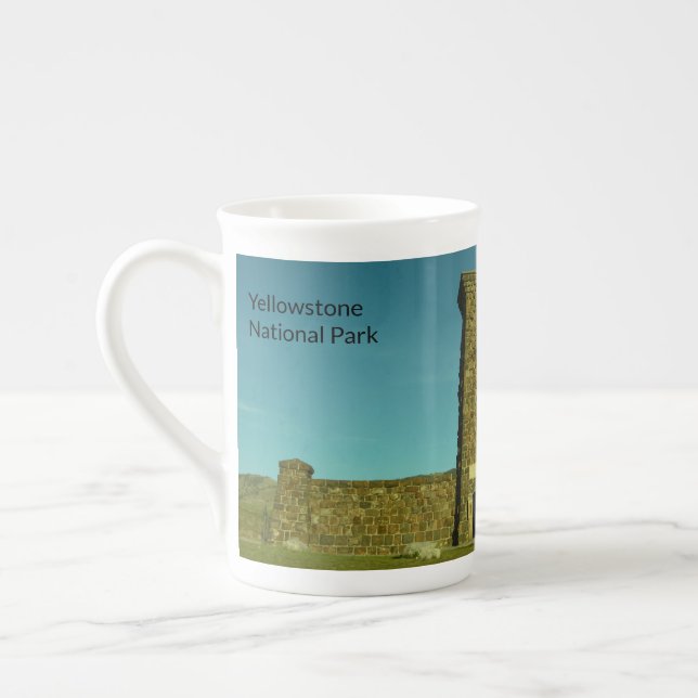 Taza De Porcelana Parque nacional Yellowstone Arch Roosevelt (Izquierda)