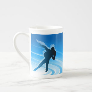 Taza De Porcelana Patinaje sobre hielo