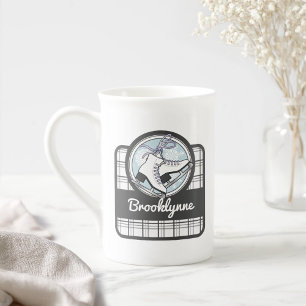 Taza De Porcelana Patinaje sobre hielo moderno y lindo personalizado