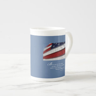 Taza De Porcelana Patriótico, Bandera Americana