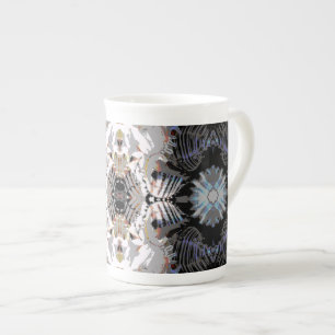 Taza De Porcelana Patrón abstracto de la cubierta marina