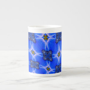 Taza De Porcelana Patrón anémico de los jardines azules