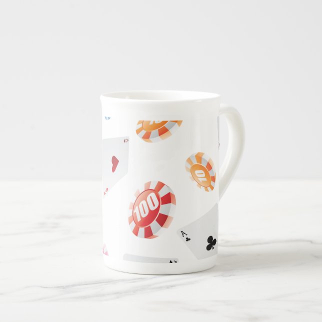 Taza De Porcelana Patrón de accesorios para juegos (Derecha)