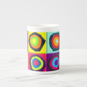 Taza De Porcelana patrón de círculos