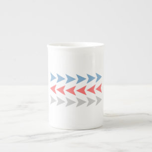 Taza De Porcelana Patrón de flecha