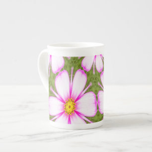 Taza De Porcelana Patrón de flores de cosmos