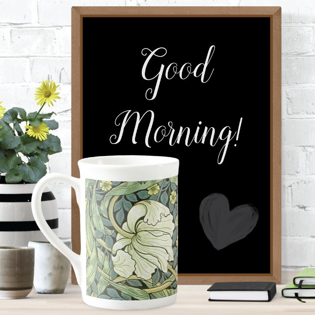 Taza De Porcelana Patrón de Pimpernel Poppies (Subido por el creador)