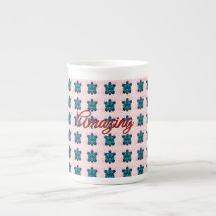 Taza De Porcelana Patrón de tortuga personalizado