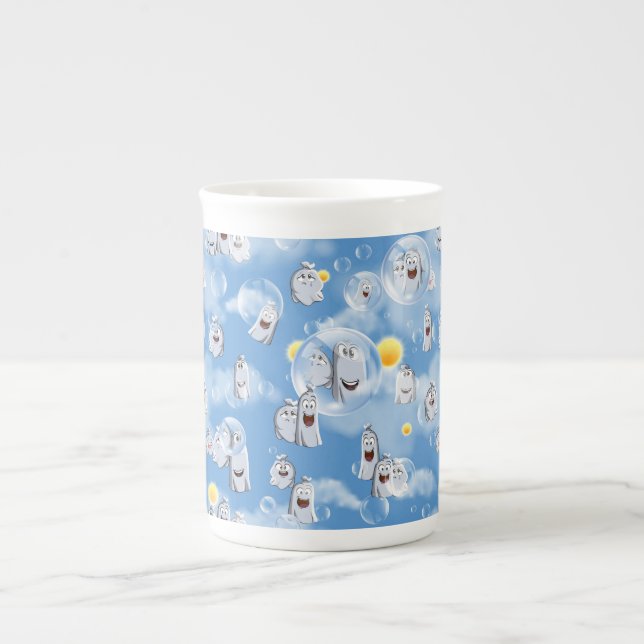 Taza De Porcelana Patrón Fantasma (Frente)