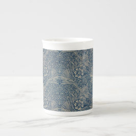 Taza De Porcelana Patrón floral azul de William Morris