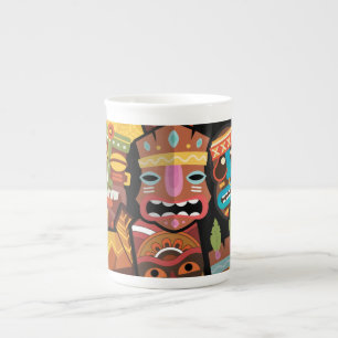 Taza De Porcelana Patrón TIKI 5