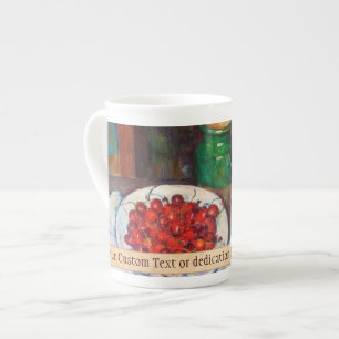 Taza De Porcelana Paul Cezanne Todavía Vive Con Cerezas Y Melocoton