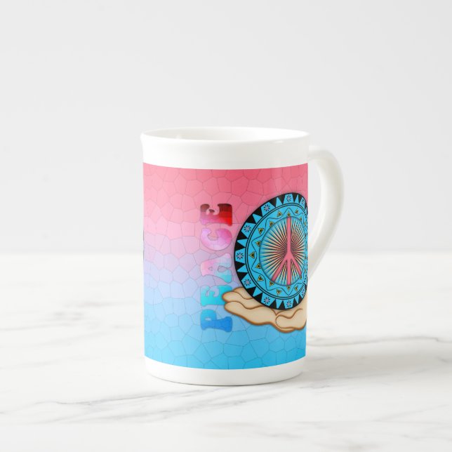 Taza De Porcelana Paz ~ Sol (Derecha)