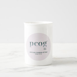 Taza De Porcelana pcog round full msg; color film; 