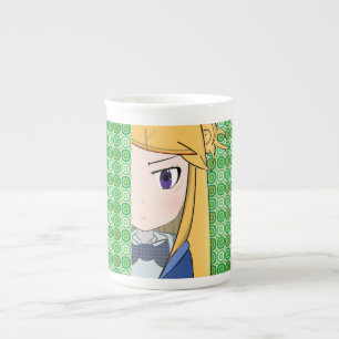 Taza De Porcelana Peeking Manga Chica de porcelana fina