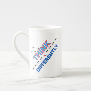 Taza De Porcelana Pensar diferente 6.w