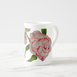 Taza De Porcelana Peonies en ciernes