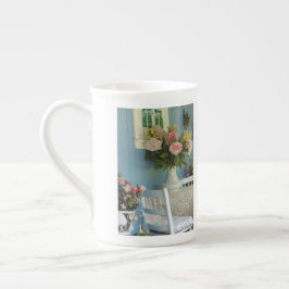 Taza De Porcelana Peonies victorianos - Viñetería de Martha