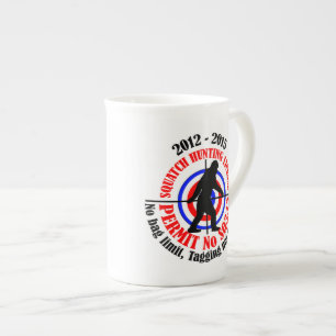 Taza De Porcelana permiso de caza de squatch