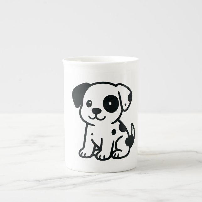 Taza De Porcelana perro (Frente)