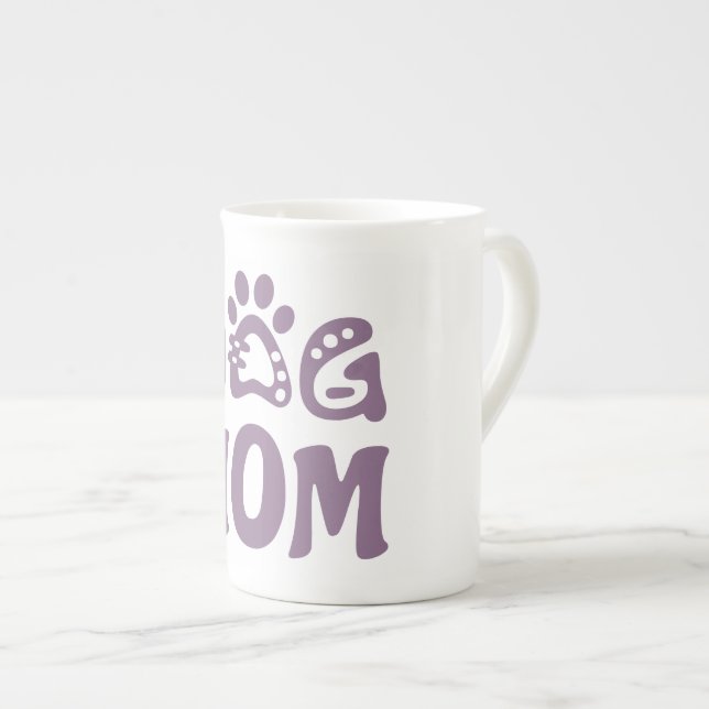 Taza De Porcelana Perro Mamá (Derecha)