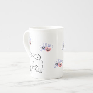 Taza De Porcelana Perros esquimales americanos