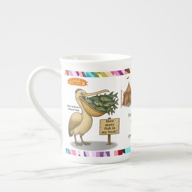 Taza De Porcelana Personalise: Pierre pelican's brilliant beak (Izquierda)