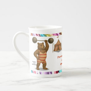 Taza De Porcelana Personaliza: Brandon, oso fuerte