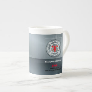 Taza De Porcelana Personalizable, aniversario con Departamento de Bo