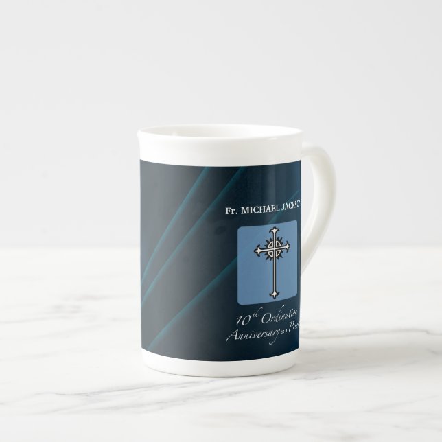 Taza De Porcelana Personalización, décimo aniversario de la Ordenaci (Derecha)