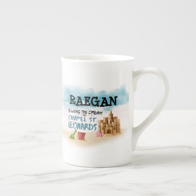 Taza De Porcelana Personalizada Viviendo el Sueño, Capilla St Leonar (Derecha)