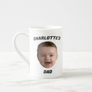 Taza De Porcelana Personalizado Baby Face Mug, Personalizado New Dad