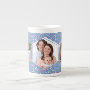 Taza De Porcelana Personalizado de 3 Collages de fotos