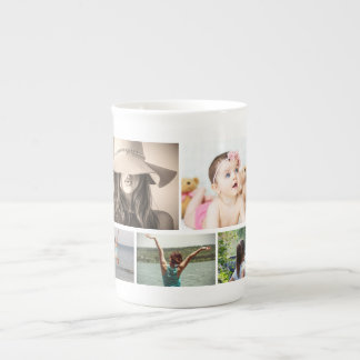 Taza De Porcelana personalizado de amigos de la familia del collage