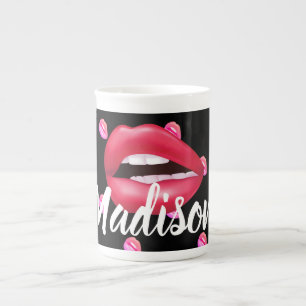 Taza De Porcelana Personalizado de belleza de maquillaje con lápiz l