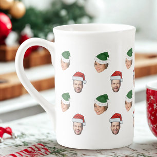 Taza De Porcelana Personalizado Face 2 Fotos Regalo de Navidades de 