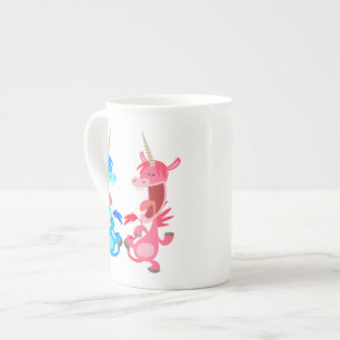 Taza De Porcelana Personalizado lindo baila unicornios tontos en Chi