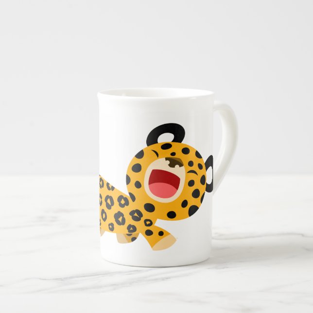 Taza De Porcelana Personalizado lindo usuario de Facebook leopardo ó (Derecha)
