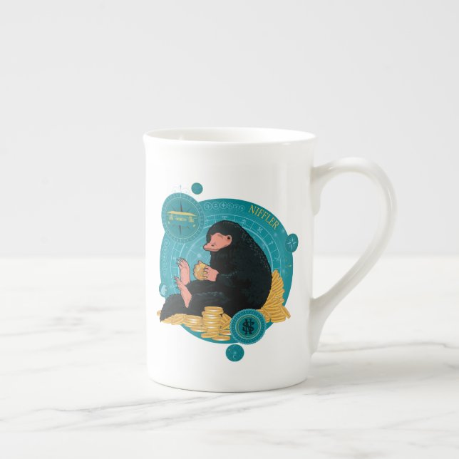 Taza De Porcelana Personalizado NIFFLER™ Con Monedas De Oro (Derecha)