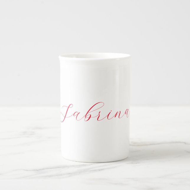 Taza De Porcelana Personalizado profesional de nombres de escritura  (Frente)