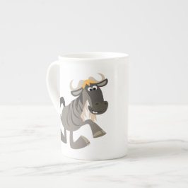 Taza De Porcelana Personalizado Tap Dancing Wildebeest Bone China Mu