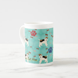 Taza De Porcelana Personalizado Wire Fox Terrier
