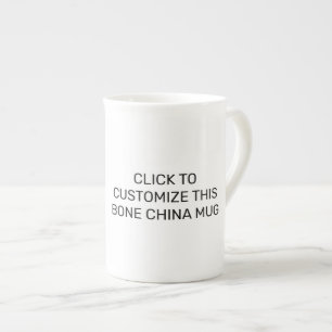 TAZA DE PORCELANA PERSONALIZAR ESTA BURLA DE CHINA ÓSEA