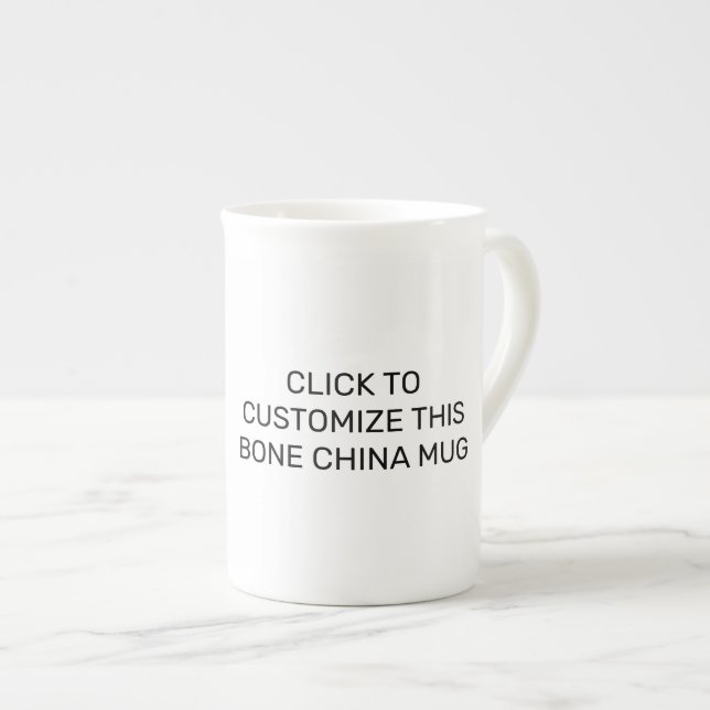 TAZA DE PORCELANA PERSONALIZAR ESTA BURLA DE CHINA ÓSEA (Derecha)