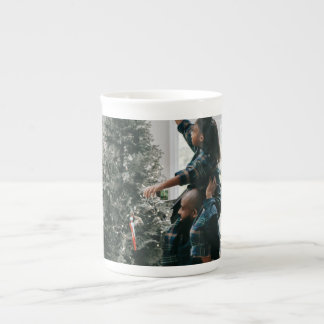 Taza De Porcelana Personalized Two Sided Family Christmas Photo