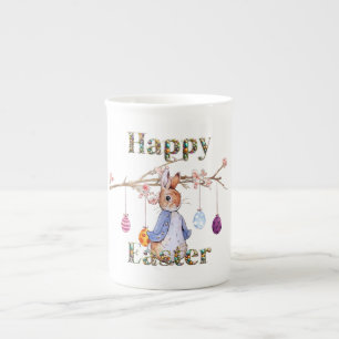 Taza De Porcelana Peter con huevos de Pascua feliz Pascua