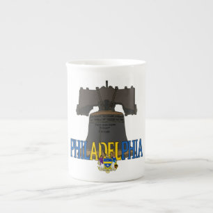 Taza De Porcelana Philadelphia Pennsylvania Liberty Bell